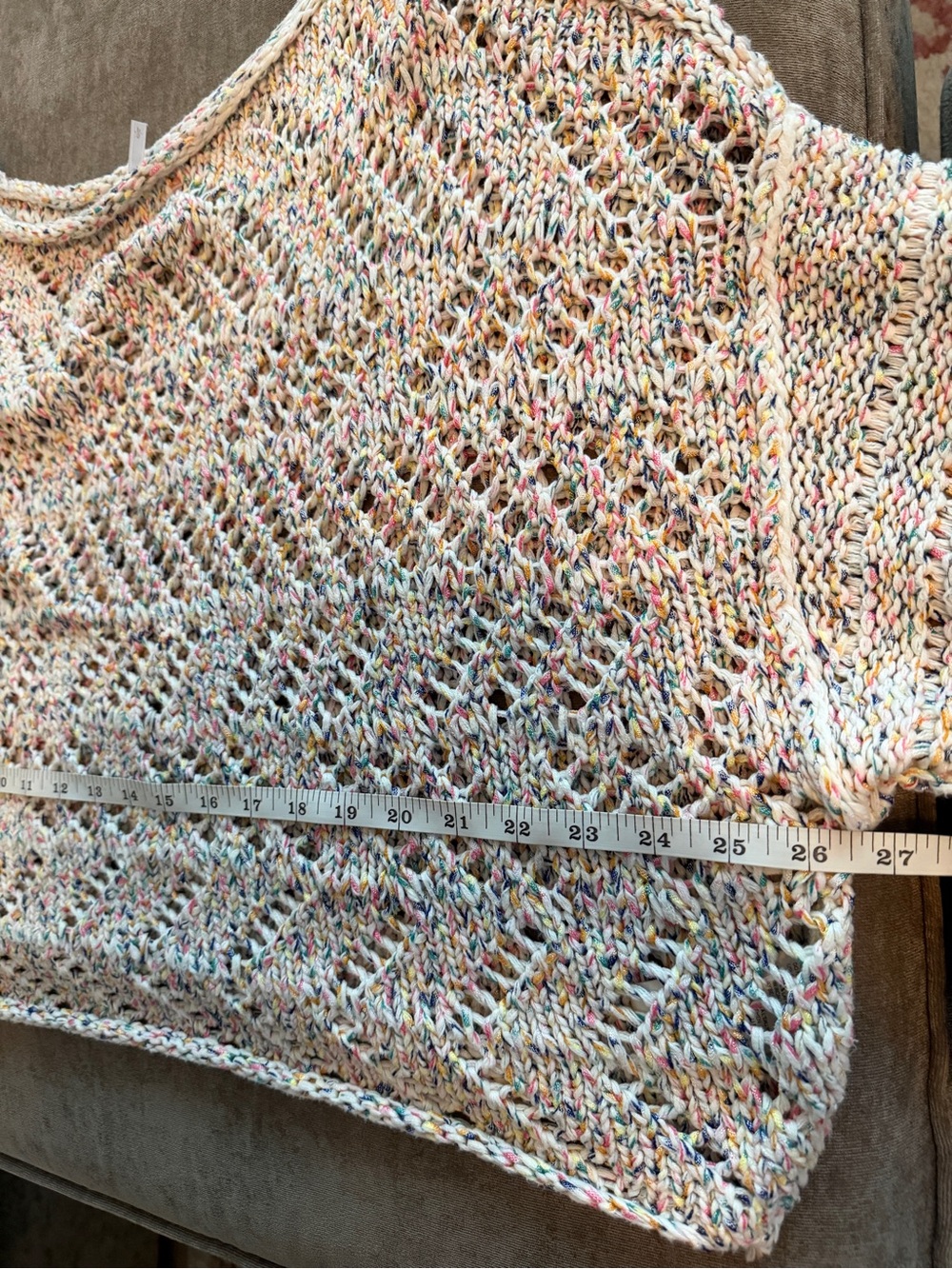 Free People Leilani Knit Beige Pullover Sweater In Cupcake Women's Size S - Picture 11 of 12